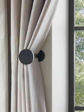 NEXT black metal curtain stud