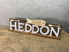 15.5 x 4.5 tall Sign Heddon