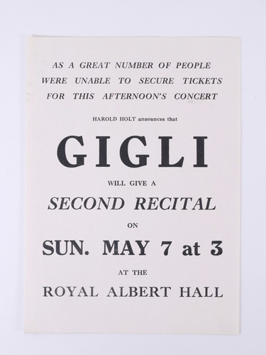 1939 beniamino gigli royal - beniamino,