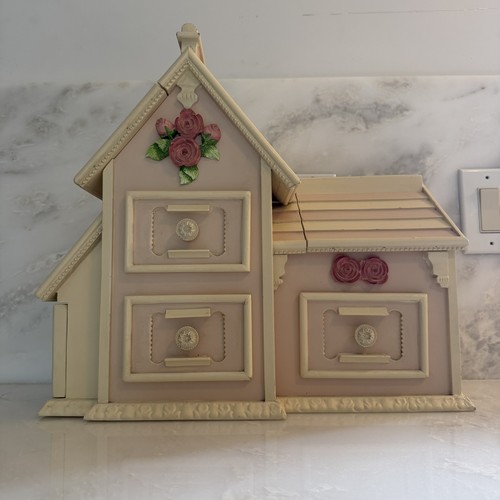 Floral house shaped wooden - house-shaped,