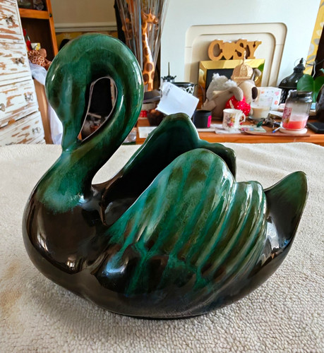 Vintage blue mountain swan - vintage,
