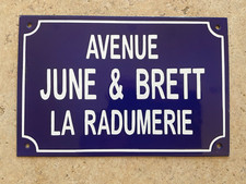 Vintage French Enamel Street