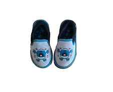 Toddler Boys M&S Mr. Men Mr. Bump Navy Blue Fleece Slippers size 7 UK