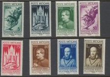 Vatican City Stamps: 1936 Catholic Press Exhibition, Rome SG47/54 Mint CV £163.7