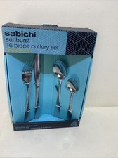 Sabichi Sunburst 16 Piece Stainless Steel Cutlery Set