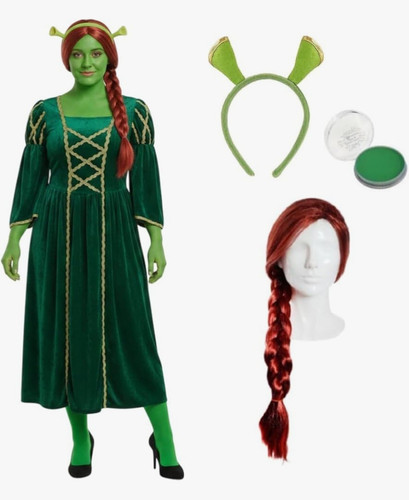 Princess fiona dress with - fiona, wig