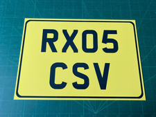 Personalised NUMBER PLATE