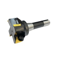 R8 indexable facemill 75mm diameter head with TPKN 22 inserts for Bridgeport