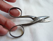 Vintage steel buttonhole - steel,