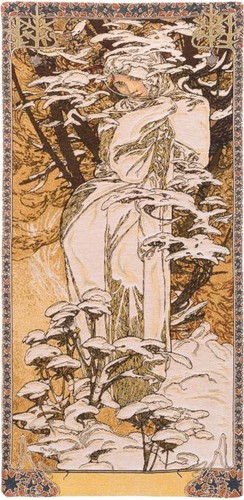 Winter mucha woven wall - ,