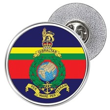 The Royal Marines Metal Lapel Pin Badge 25mm- Kings & Queens Crown Variants