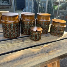 Hornsea 'Bronte' Set of Five Storage Jars 