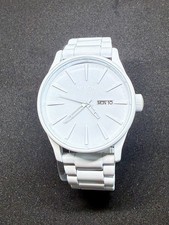 Nixon The Sentry All White  Day/date Quartz Stainless steel 42mm Watch