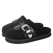 Womens Slippers Mules Fur
