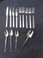 Part Set of 13 Pieces of Vintage VINERS CHOPIN Design Stainless Steel Cutlery
