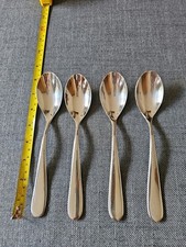 Alessi Nuovo Milano Stainless Steel Dessert Spoons, 4-Pack, 19.6 Cm