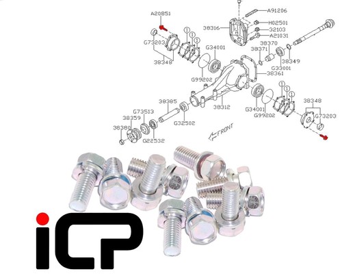 10x rear diff bearing - diff,