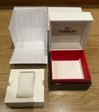 Genuine Original Tissot Large Wooden Wood Watch or Pocket Watch Box Complete Set