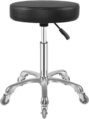 Adjustable rolling stool with - stool,