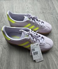 Adidas Gazelle Indoor Trainers Size 6 Lilac/Yellow BNWT