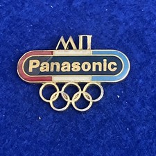 Panasonic Sponsored Winter Olympics-2002 Salt Lake City USA-5 Rings-Badge-NO PIN