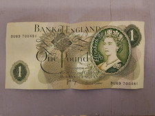 Bank Of England Old One Pound Note In Used Condition