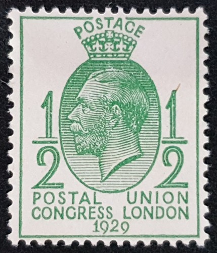 1929 sg434 kgv postal - kgv, ½d.