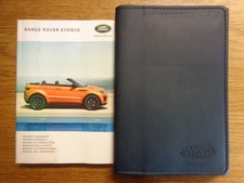 Range Rover Evoque Owners Handbook/Manual and Pack 15-18