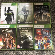 Xbox 360 Game Bundle; MW3 + COD4 + Fallout 3 + New Vegas + Lego + Halo Reach