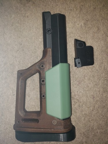 Airsoft toy stock and sight - and,