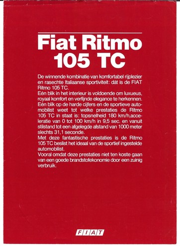 Fiat ritmo 105 - fiat, tc