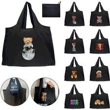 XL Large Reusable Foldable Ladies Shopping Bag Eco Tote Handbag Fold Away Bags