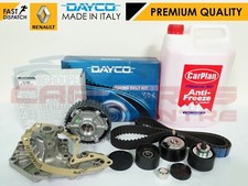 FOR CLIO SPORT 172 182 DEPHASER PULLEY CAM BELT WATER PUMP KIT & 5L COOLANT