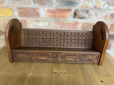 Antique Oak Book Slope Trough