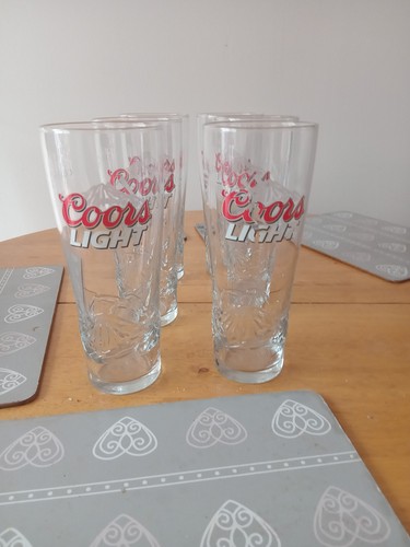 Coors light beer glasses - 6,