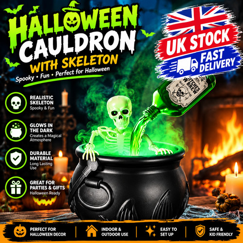 Halloween witch cauldron with - witch,