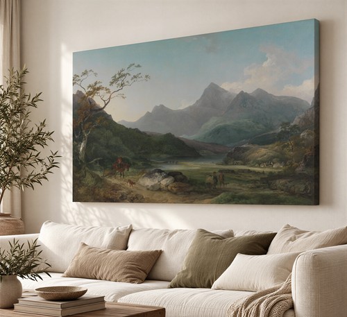 Snowdon beyond mountain lake - beyond,