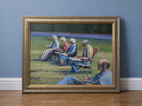 Signed original oil - hr,