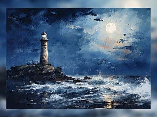 Lighthouse moonlight oil - lighthouse,