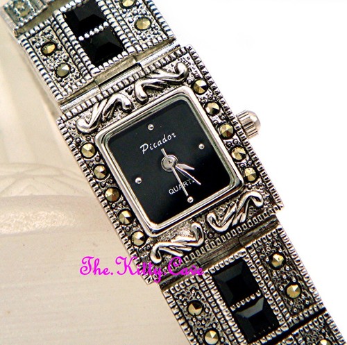 Silver deco vintage marcasite - deco,