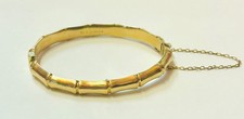"Vintage 9ct Solid Gold Bamboo