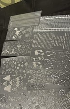 Silver Card Toppers Stickers For Card Making  Christmas