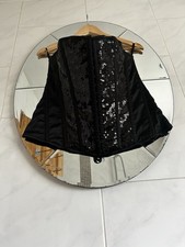 Ann Summers Women's Swimming Costume Low Cut Front, Corset Trim, Size 18