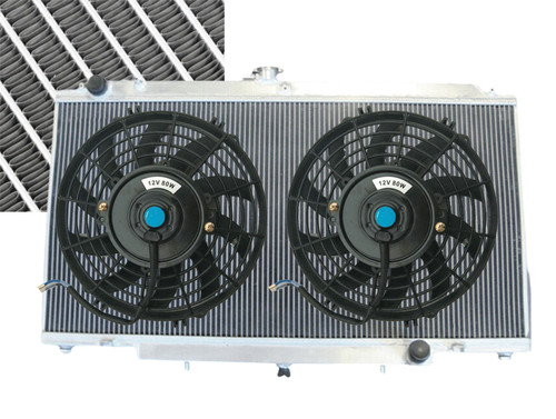 3row aluminum radiator fans - 3row, radiator+fans