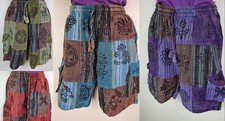 S-5XL Patchwork Elastic Cotton
