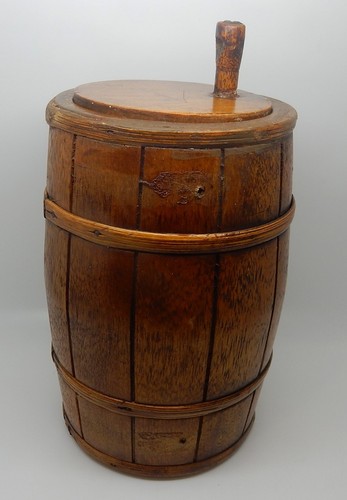 Antique english oak salt - antique,