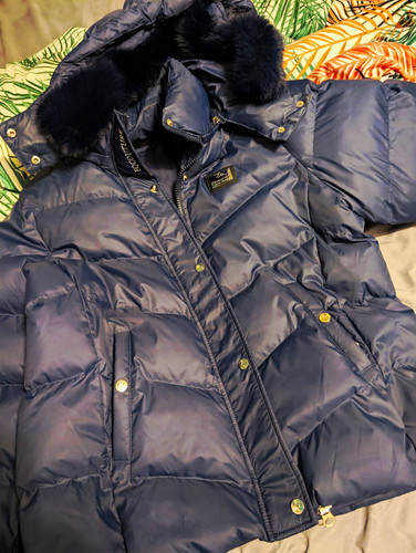 Eqcouture navy puffer jacket - eqcouture,