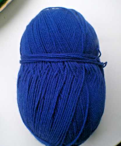 Aran yarn navy blue craft - ,