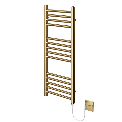 Brushed brass electric heated - brass,