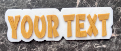 Custom name word text - text, stencil